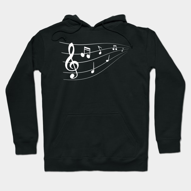 Music notes Hoodie by Mi Bonita Designs